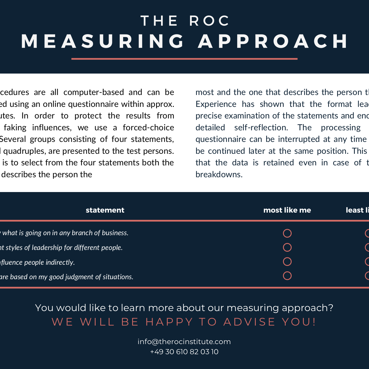 The ROC Measuring approach